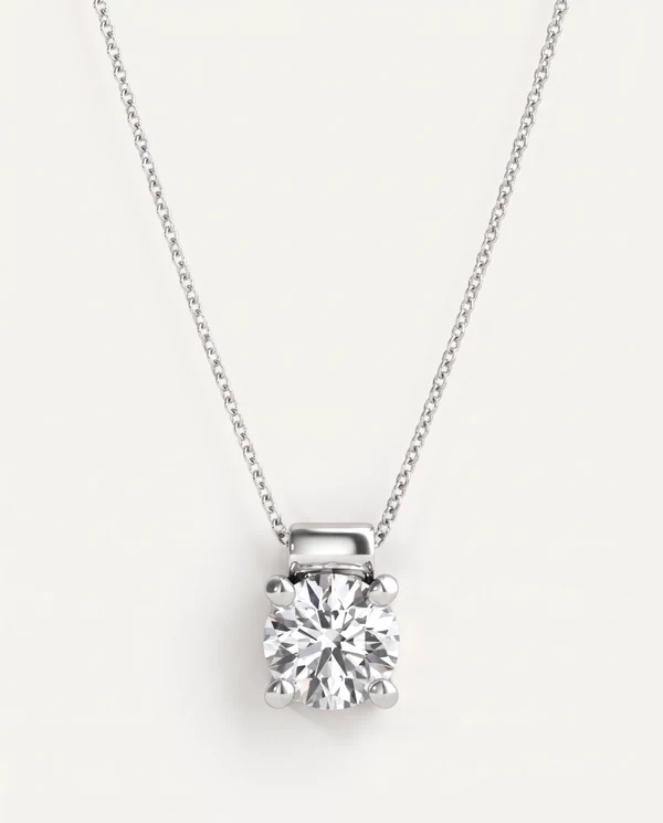 Setting Rolled Bail Lab Diamond Solitaire (1/2 ct. tw.)